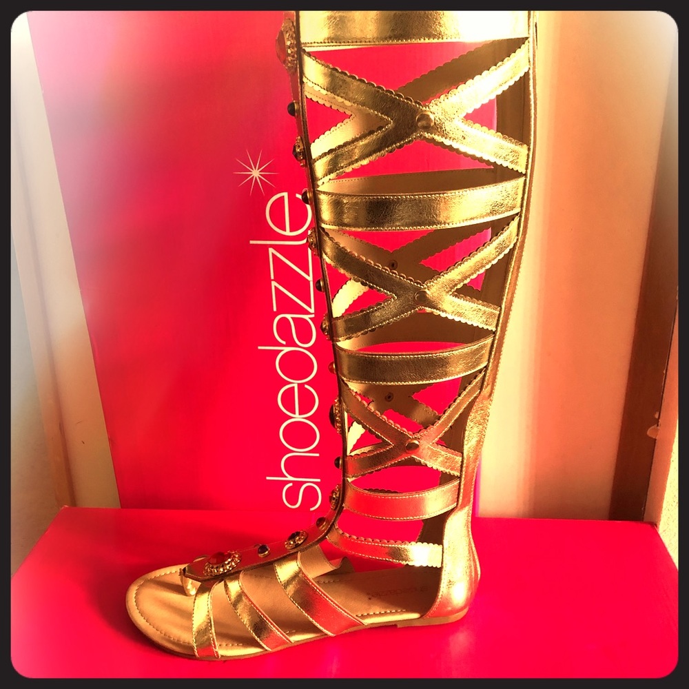 Knee high sandals